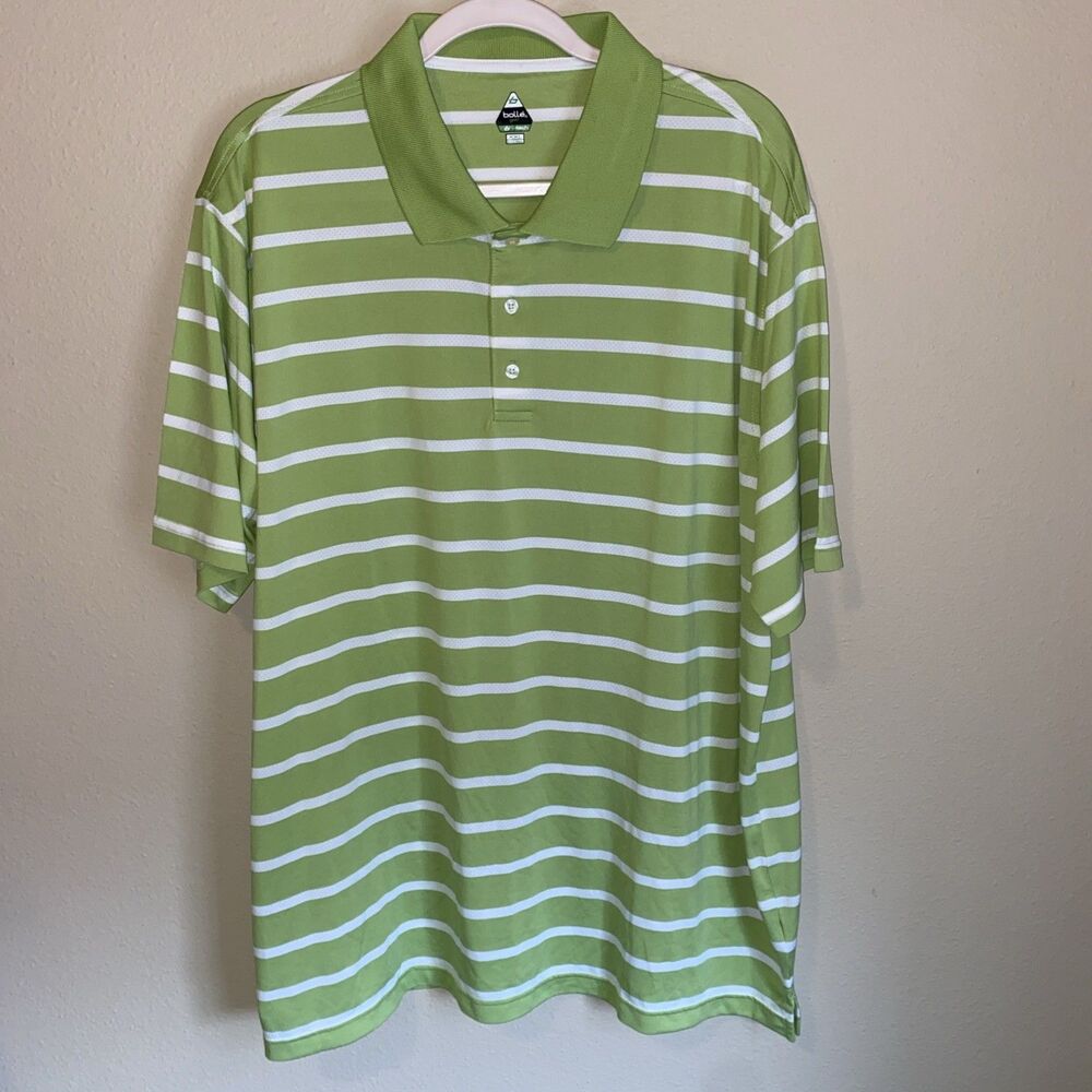 Bolle Men’s Polo Green Stripe
